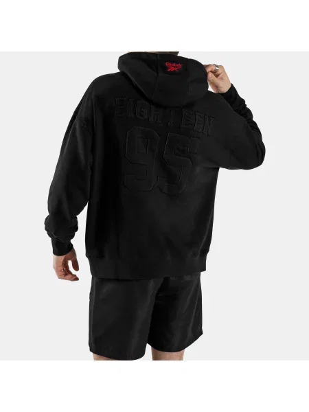 Reebok Street Sport Bluza z kapturem male Black Size: czarna
