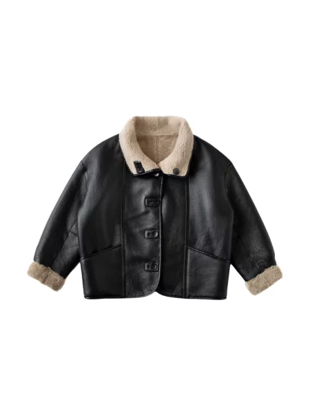 Kurtka Just Things We Like wełniana dwustronna czarna