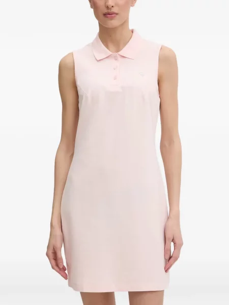 Gulerat rochie mini Guess fără mâneci roz