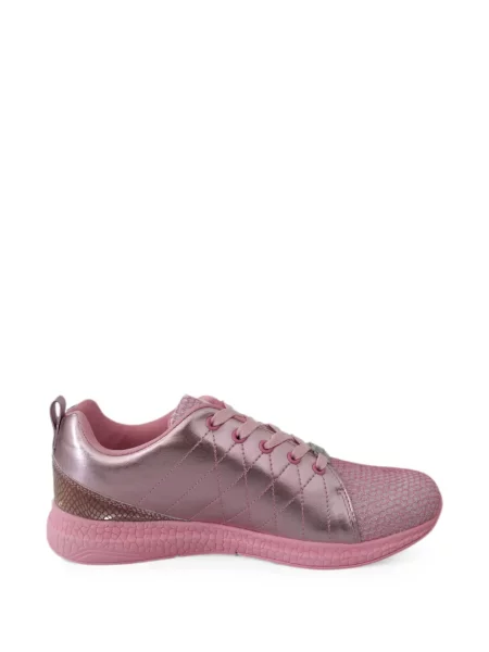 Matlasat sneakerși Plein Sport plasă roz