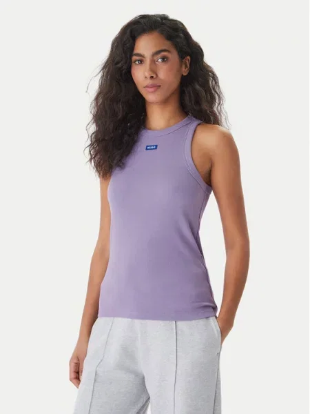 HUGO Top Easy vijolična