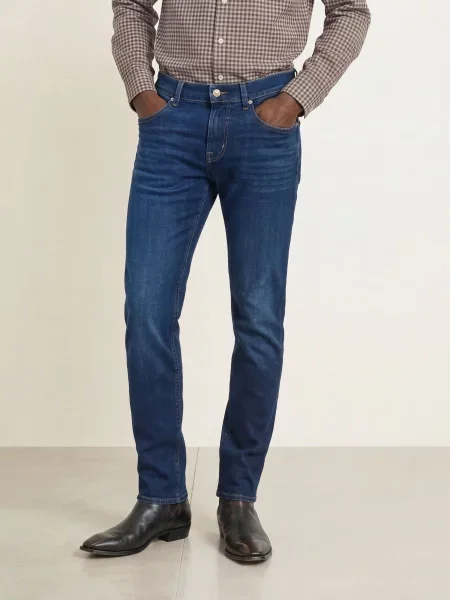 7 For All Mankind Džíny Slimmy Slim Fit dark blue modré