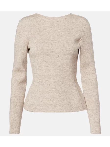 Cardigan Loro Piana de lână bej