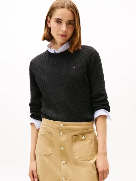 TOMMY HILFIGER Pulover negru