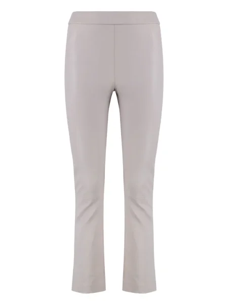 Pantaloni Sablyn din piele gri