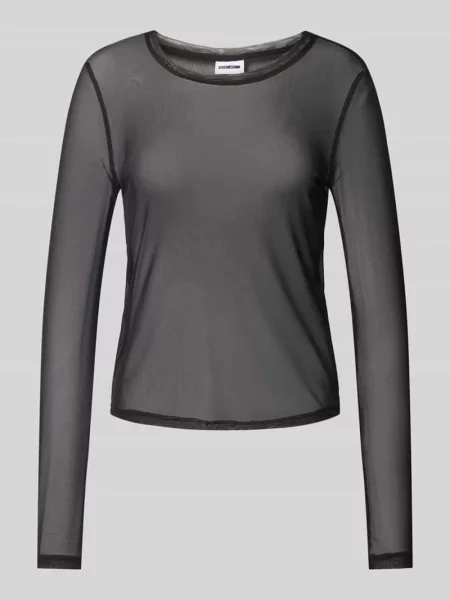 Bluzka z długim rękawem o półprzezroczystym designie model ‘JUDITH’