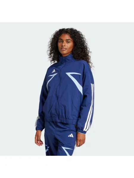 Sportovní bunda Tiro Cut Color Block Woven bílá