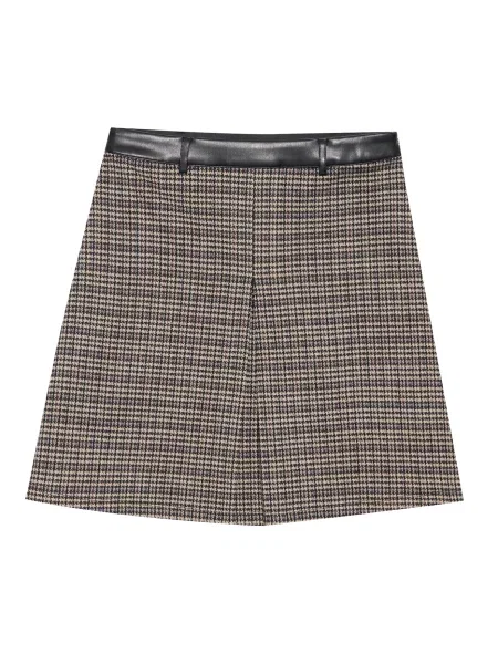 Anna Field Fustă ciocolatiu / gri / gri taupe negru