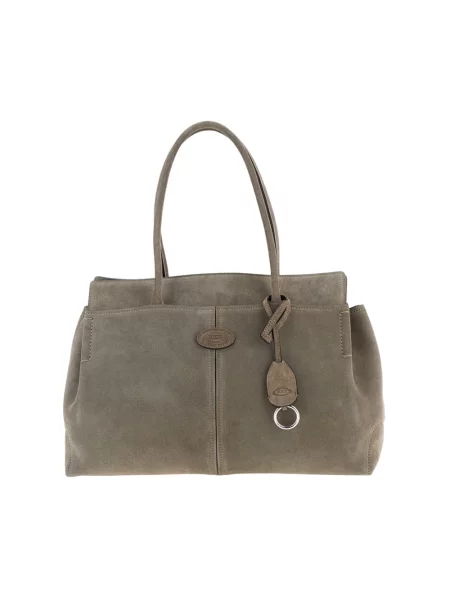 Shopperka Tod's zamszowa szara