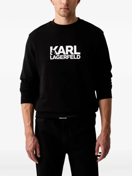 Pulover Karl Lagerfeld cu imagine negru