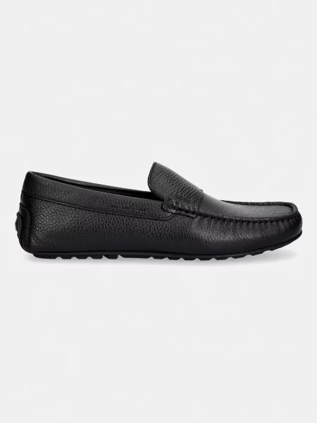 BOSS mocasini pentru bărbați din piele Noel negru