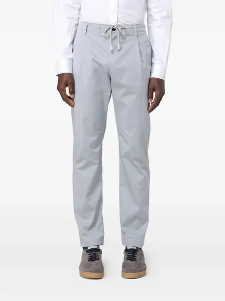 Pantaloni Eleventy plisate albastru