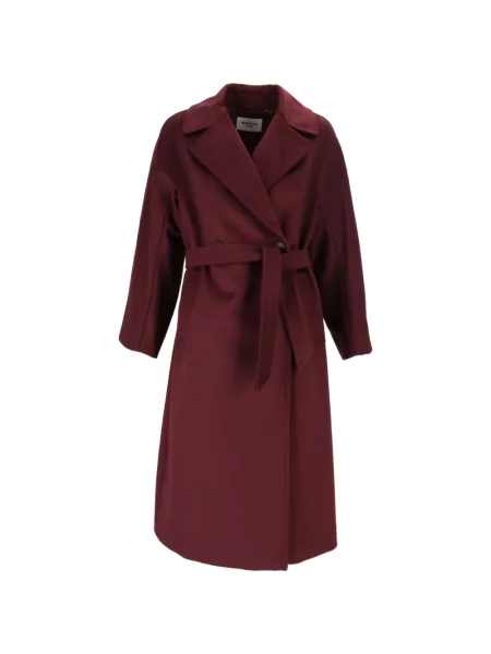 Cu centură palton Weekend Max Mara roșu