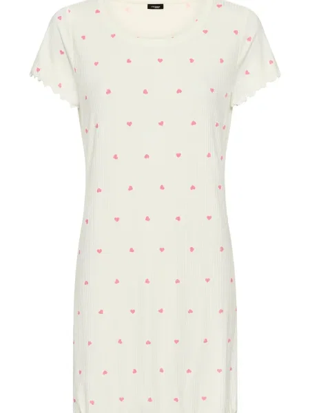 VIVANCE Spalna srajca rdeča bela