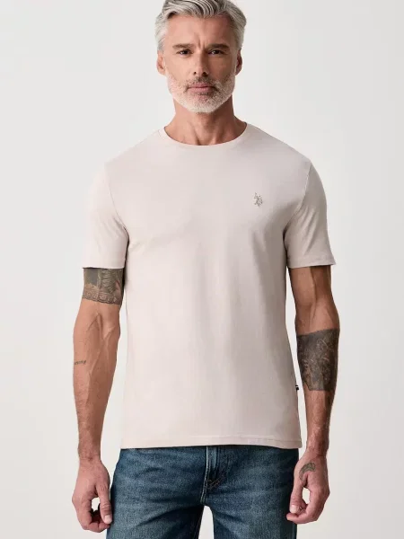 U.S. Polo Assn. tričko pánske DHM béžová