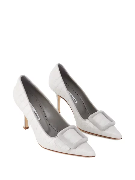 Pantofi cu toc Manolo Blahnik gri