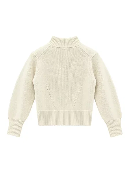 Sweter z golfem Meimeij beżowy