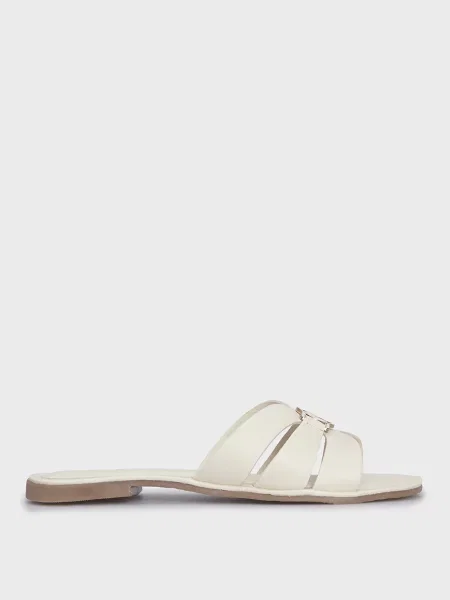 Шкіряні шльопанці Mexx білі