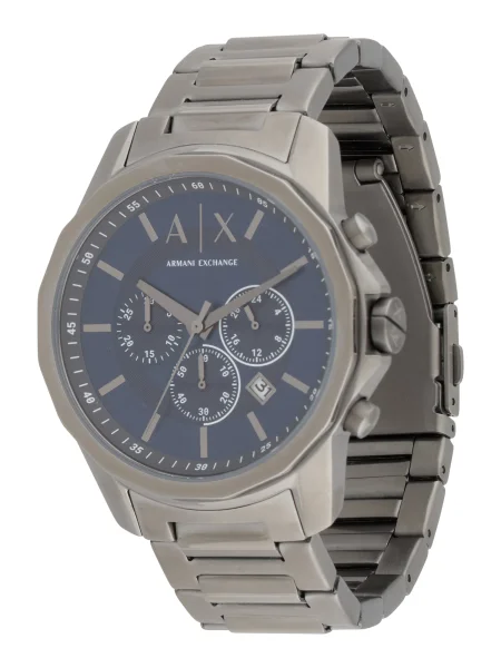 ARMANI EXCHANGE Ceas analogic albastru / gri metalic alb