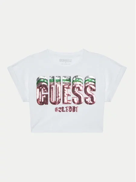 Dětské tričko Guess bílé