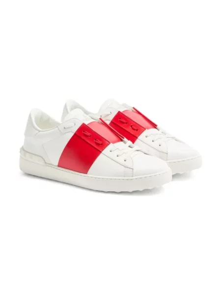 Sneakersy Valentino Open skórzane białe