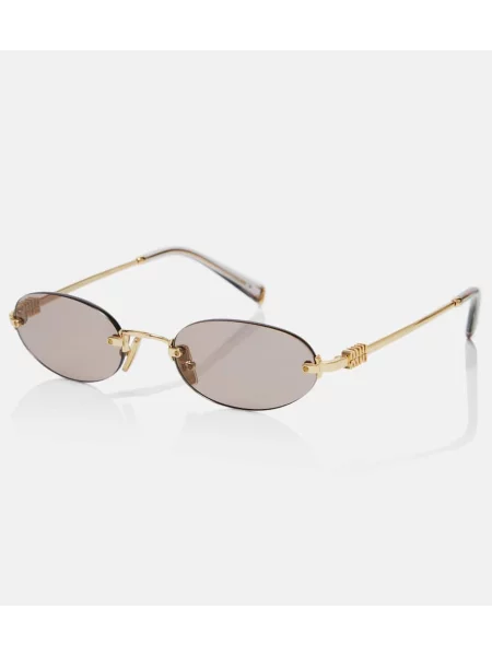 Ochelari de soare Miu Miu auriu