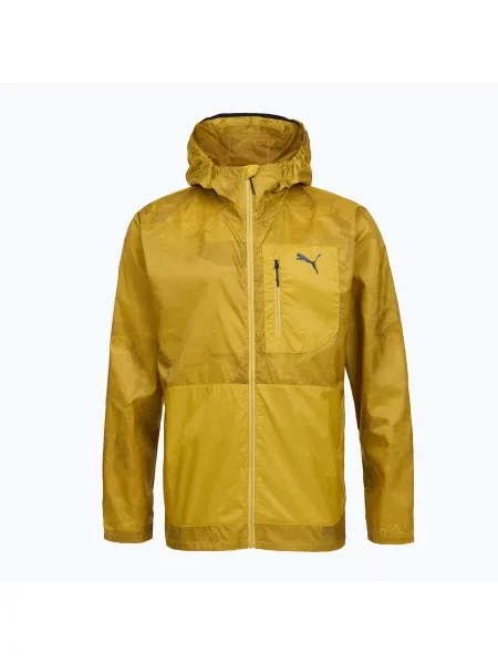 Geacă de alergare pentru bărbați Puma Seasons Windcell Running Jacket gold