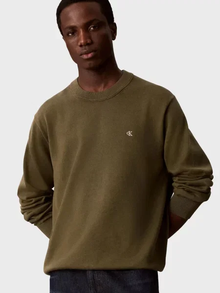 Класичний светр Calvin Klein Jeans оливковий