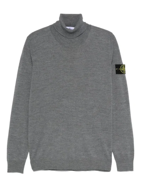 Sweter Stone Island z kamieniami szary