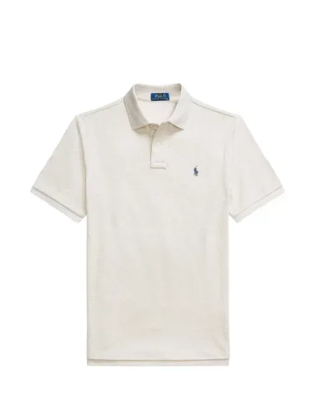 Tricou polo Polo Ralph Lauren cu glugă cu blană cu broderie roșu