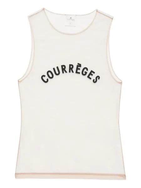 Топ Courreges с принт от тюл