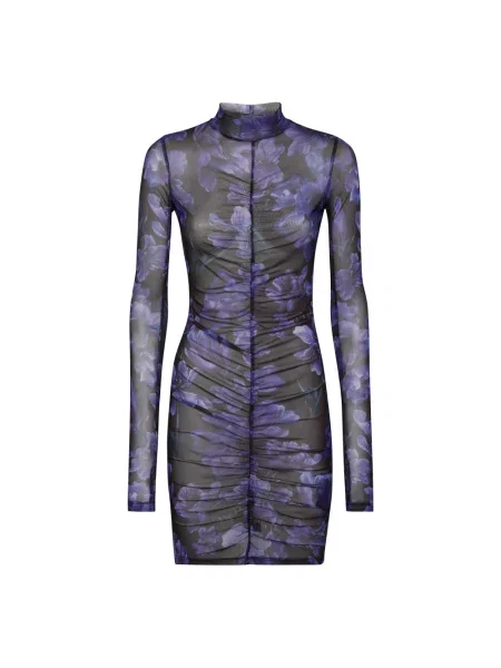 Długa sukienka maxi Philipp Plein w kwiatki garniturowa