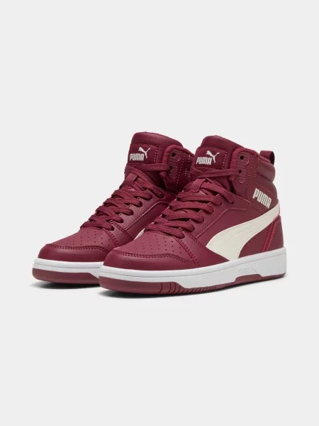 Дитячі Кеди високі PUMA Rebound V6 Mid Wtr Jr комбінований верх червоний