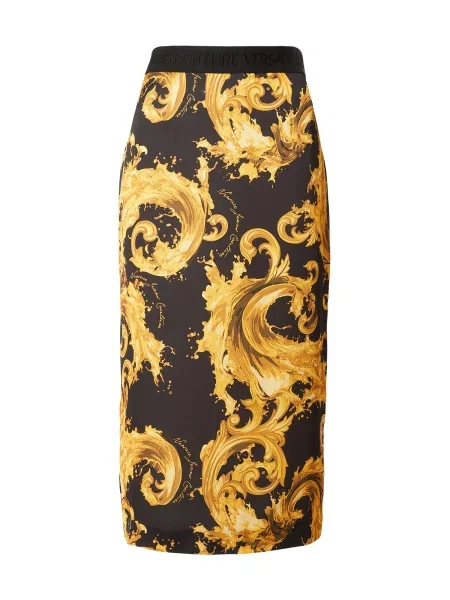 Versace Jeans Couture Fustă ciocolatiu / galben / galben curry negru