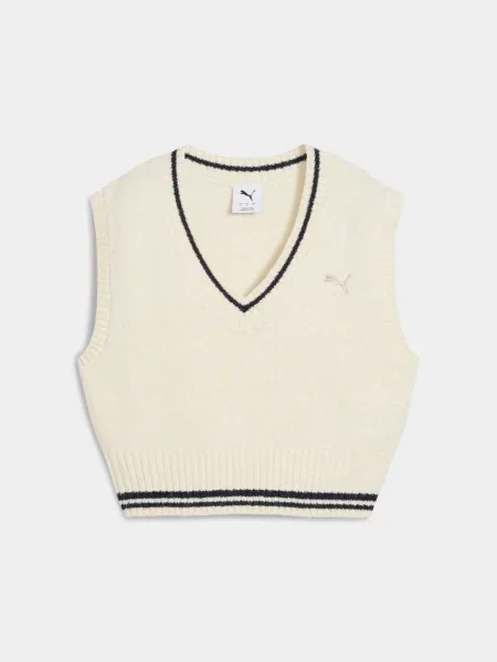 Жилет PUMA Premium Ess Vest комбінований верх білий