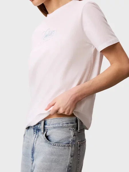 Класична футболка Calvin Klein Jeans біла