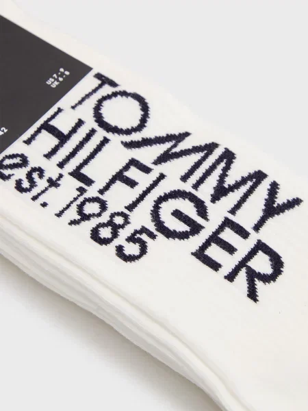 Носки Tommy Hilfiger с автографом белые