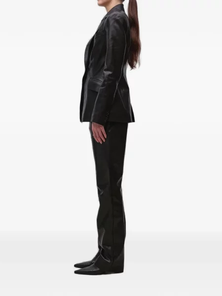 Pantaloni Simkhai din piele negru