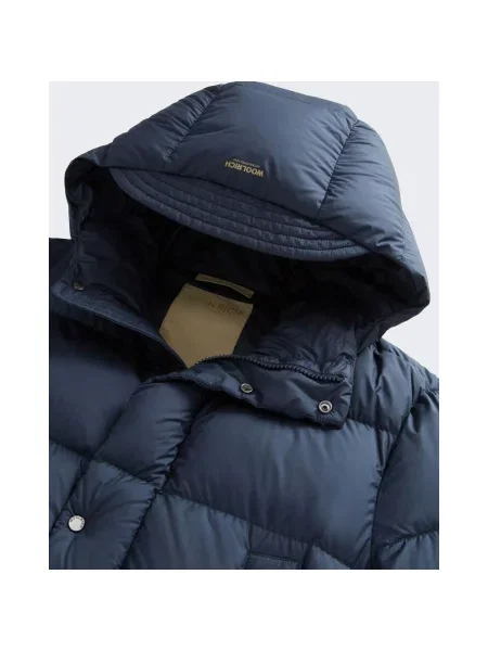 Kurtka puchowa Woolrich niebieska