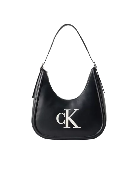 Calvin Klein Geantă de umăr / alb negru