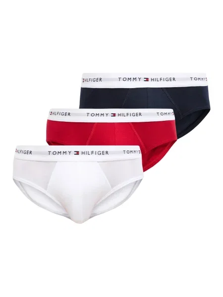 Tommy Hilfiger Underwear Spodnje hlačke marine / svetlo siva / rdeča bela