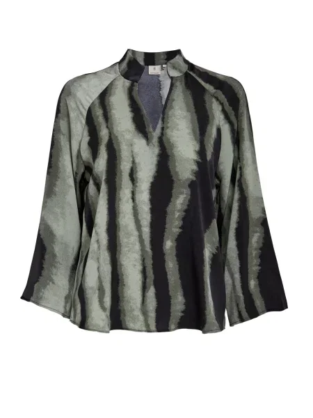 Peppercorn Bluză Jeanne oliv / verde pastel negru