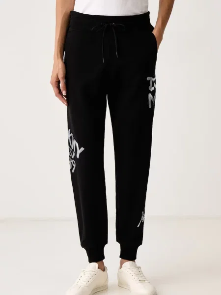 DKNY pantaloni de trening pentru femei cu negru