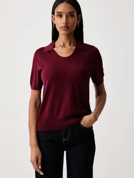 Tricou polo United Colors Of Benetton din lyocell