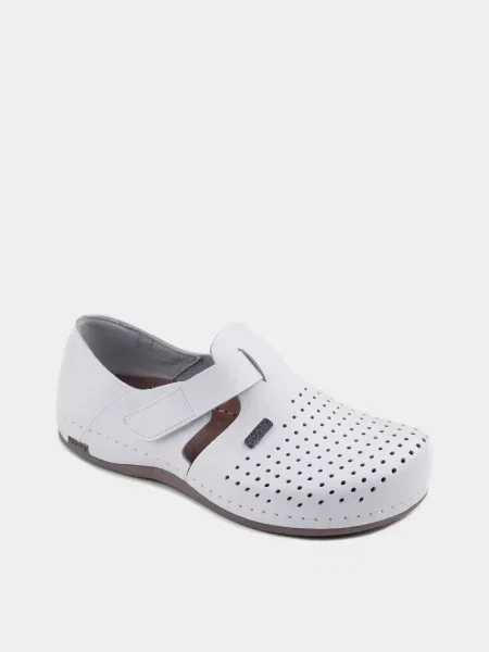 Мокасины Leon белые