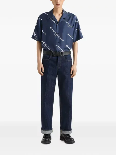 Blugi drepți Givenchy albastru