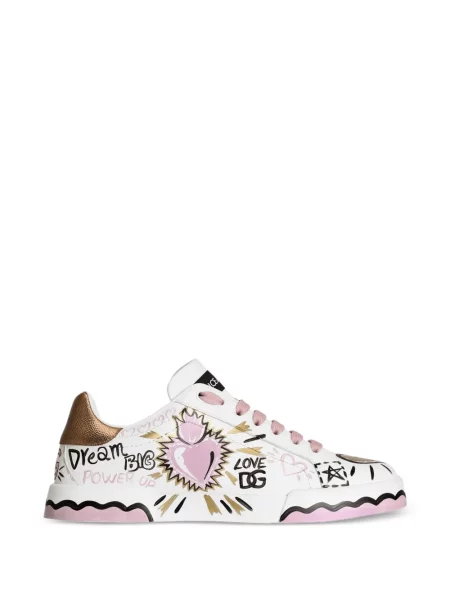 Sneakerși Dolce & Gabbana Portofino alb