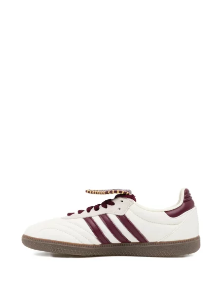 Pantaloni Adidas cu dungi alergare cu broderie albastru
