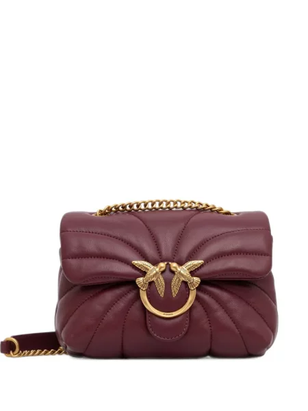 Geanta crossbody Pinko din piele roșu