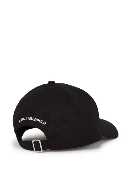 Шапка с козирки Karl Lagerfeld черно
